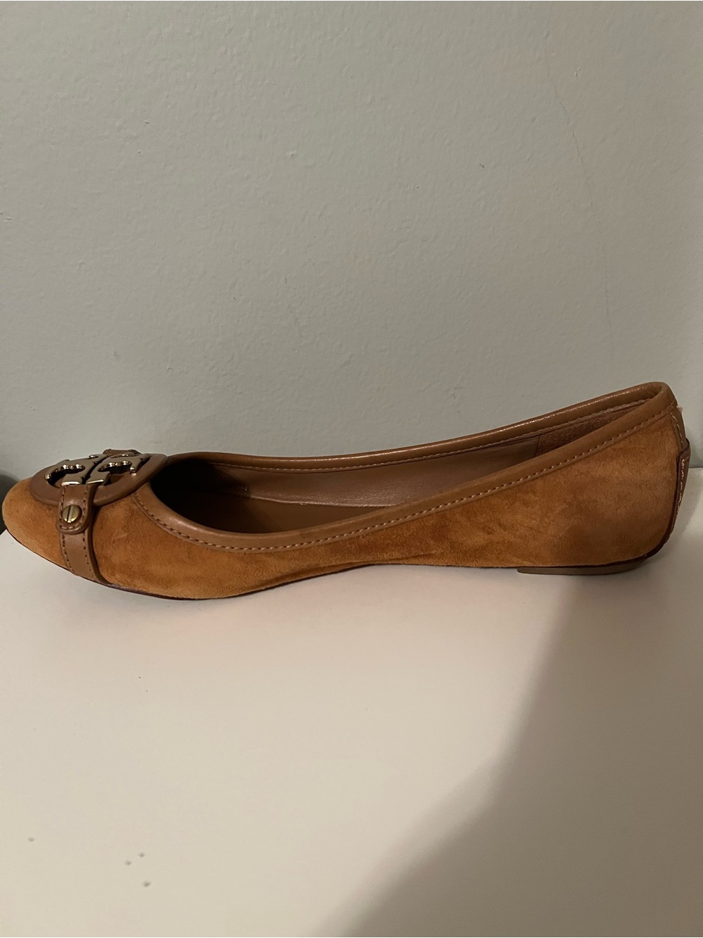 Tory Burch Suede Ballet Flats-Size 10 - Picture 6 of 10